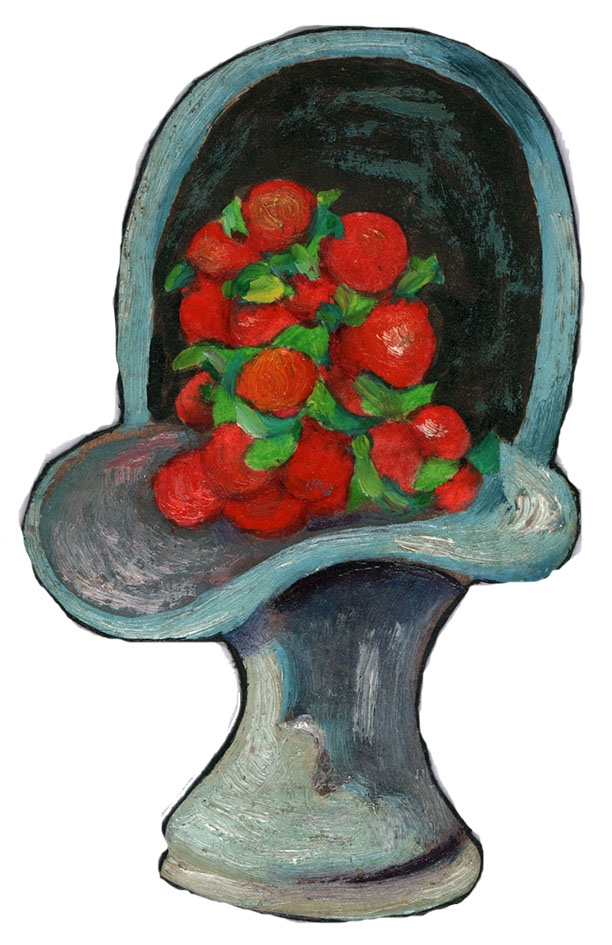 Panier de roses.